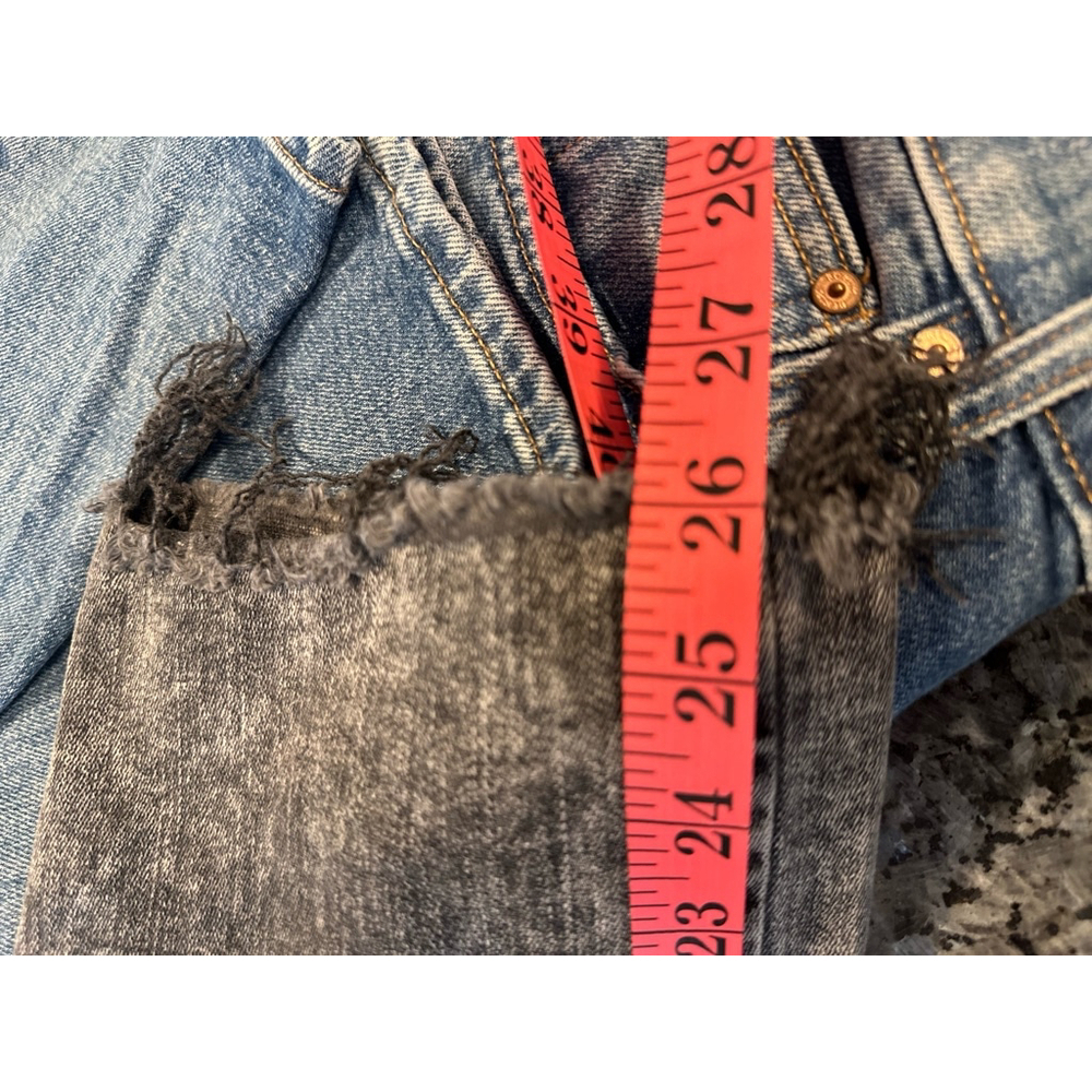 Women's FRAME Le Sylvie slender straight rockstarJeans, Size 31, Black - Picture 10 of 12
